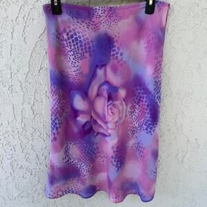 Y2k rose skirt